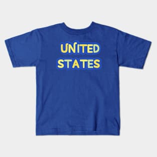 Stars and Stripes, United States Kids T-Shirt